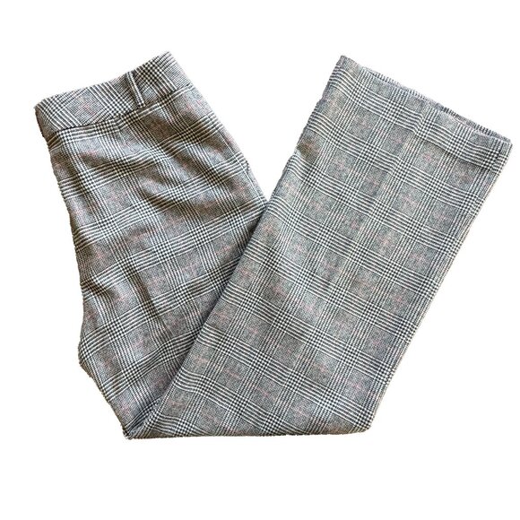 Lauren Ralph Lauren Houndstooth Pants Size 12 Tailored Trousers Workwear Chic - Picture 1 of 6